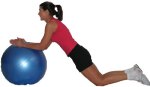 Rollouts on the exercise ball.